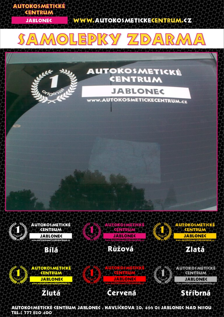 polepy skla jablonec